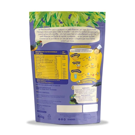 Iswari Petit Bouddha Bio Magie Heidelbeere Super Frühstück 400g