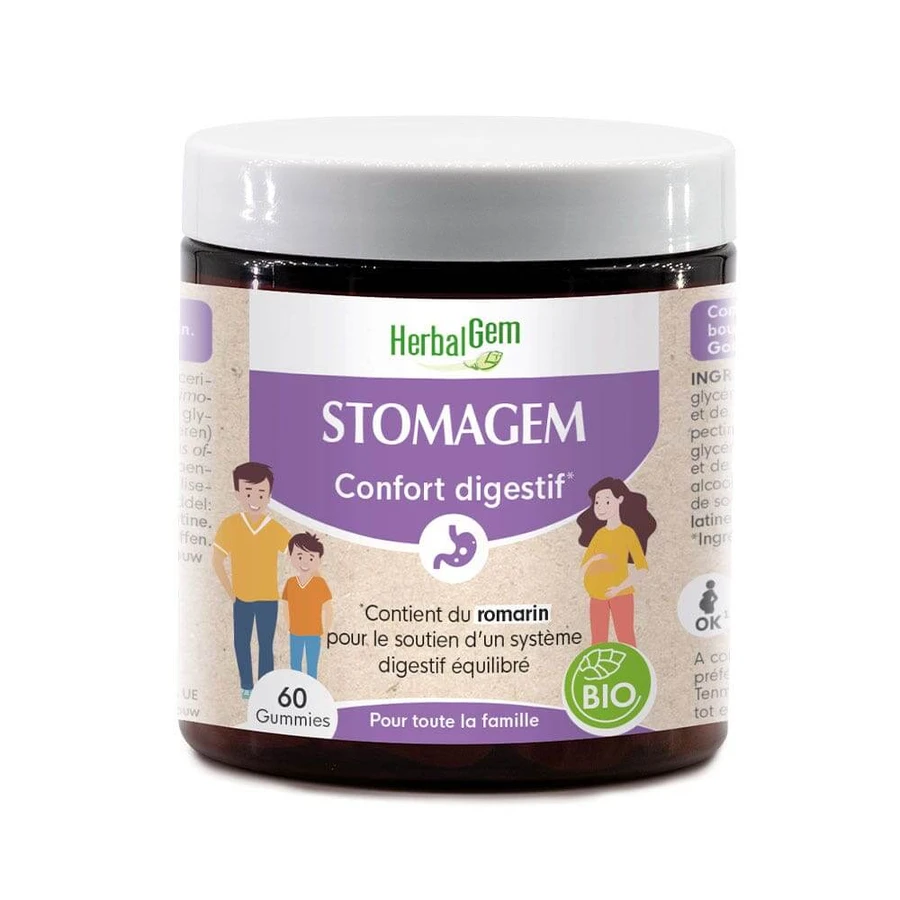 Herbalgem Stomagem Comfort Digestive Bio 60 bomboane gumate