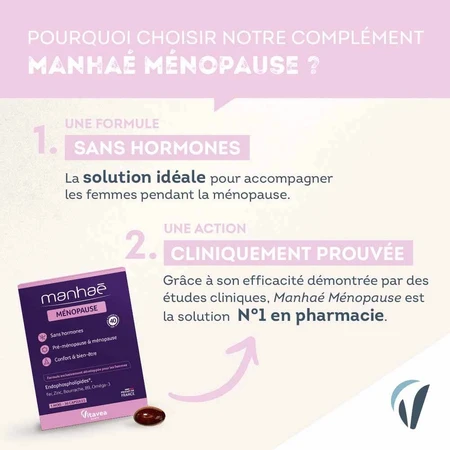 Manhaé Premenopause and Menopause Hormone-Free Supplement 30 Capsules