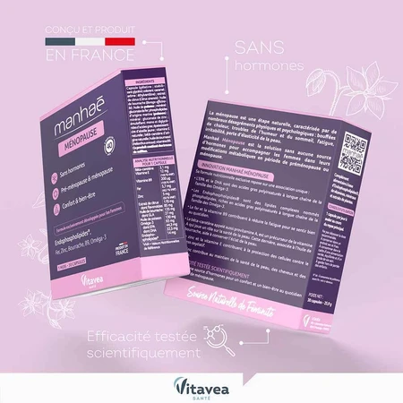 Manhaé Premenopause and Menopause Hormone-Free Supplement 30 Capsules