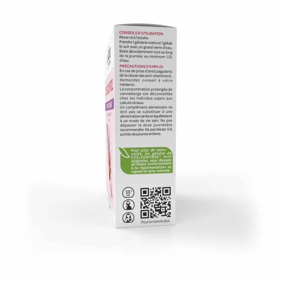 Arkopharma Cys-Control Urinary Comfort Canneberge 20 Kapseln