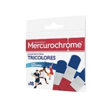 Mercurochroom driekleurig textielverband x18