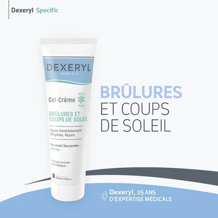 Dexeryl Specific Crema-gel calmante Quemaduras superficiales y solares 150 g
