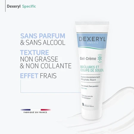 Dexeryl Specific Crema-gel calmante Quemaduras superficiales y solares 150 g