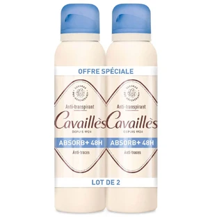 Cavaillès Absorb + Desodorante Antitranspirante 48H 2x150ml