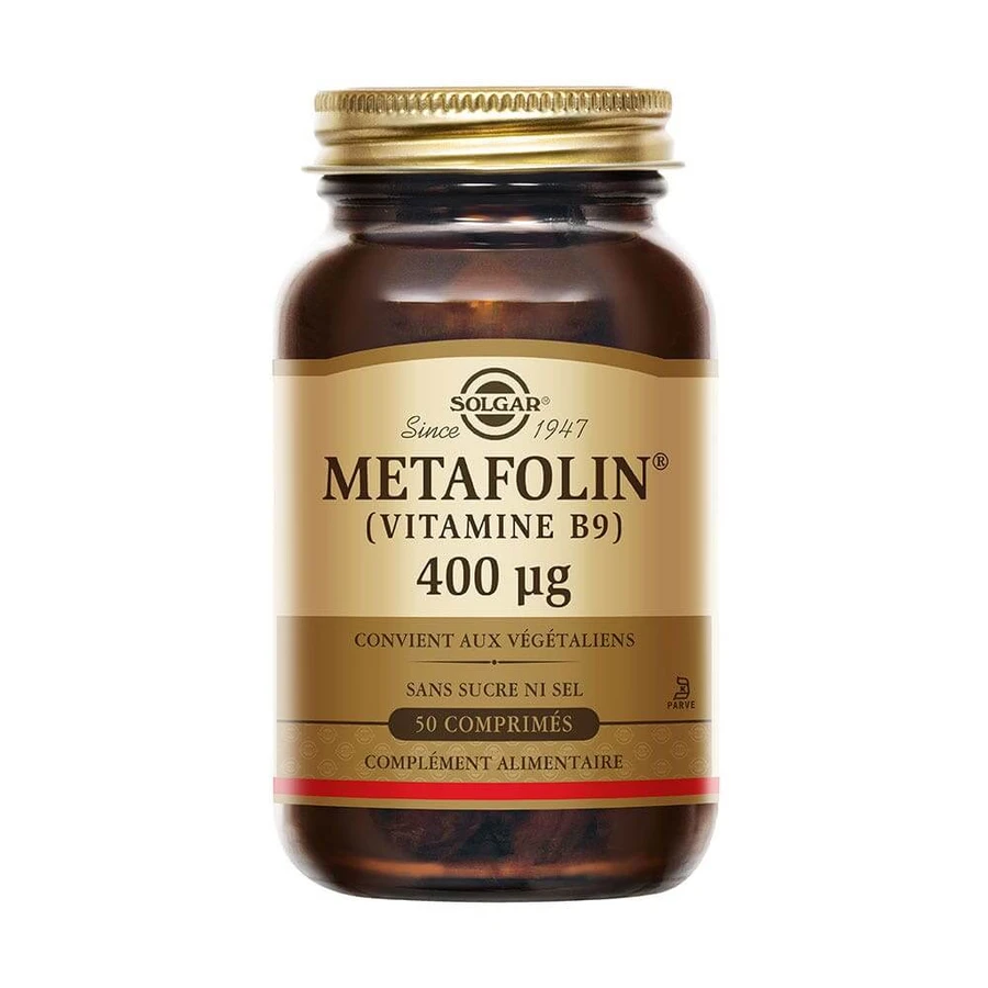 Solgar Metafolin® 400 µg Vitamin B9 patented Maternity x50 tablets