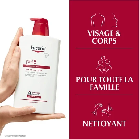 Eucerin Ph5 Reinigungsgel Empfindliche und trockene Haut 1L