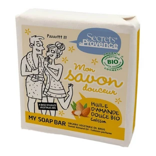 Săpun Secrets de Provence cu ulei de migdale dulci parfumat cu aromă Calisson 100g