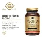 Solgar Huile De Foie De Morue Vitamines A et D Vitalité 100 Softgels