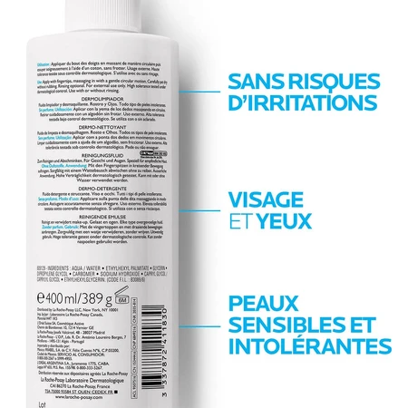 La Roche-Posay Toleriane Derma-Reinigungsfluid Gesicht und Augen 400ml