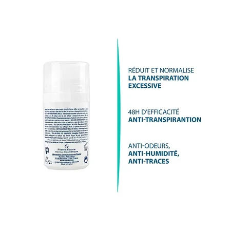 Ducray Hidrosis Control Roll-on Antitranspirant für die Achselhöhlen 2x40ml
