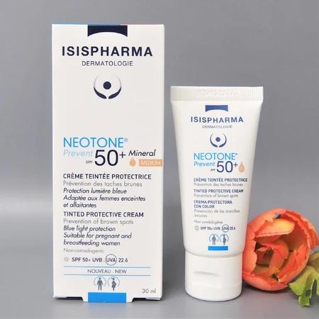 Isispharma Neotone Protective Color Cream Spf50+ Prevent Medium Tint 30ml