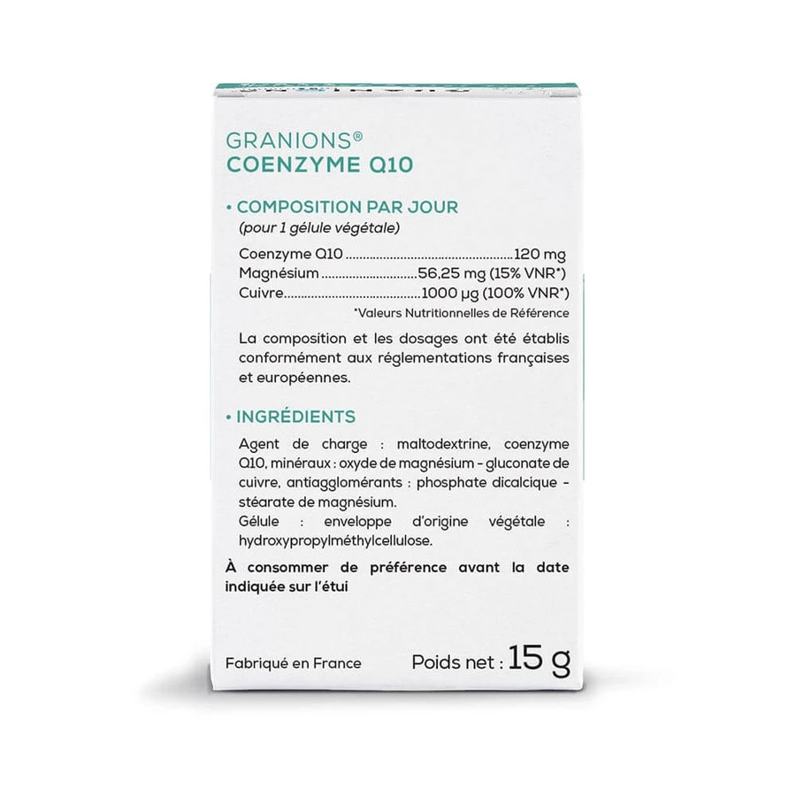 Granions Coenzyme Q10 30 Capsules 120mg