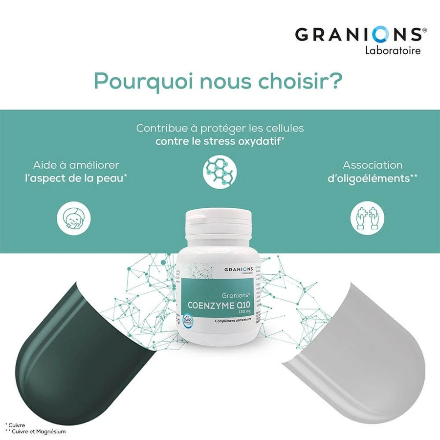 Granions Coenzyme Q10 30 Capsules 120mg