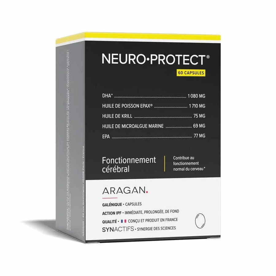 Aragan Synactifs Neuroprotection Brain Function 60 Capsules
