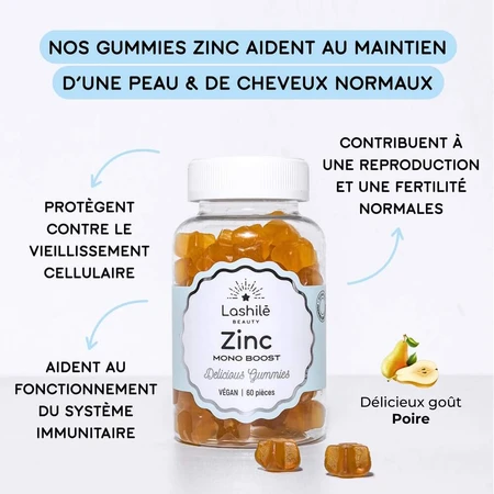 Lashilé Beauty Zinc 60 gummies