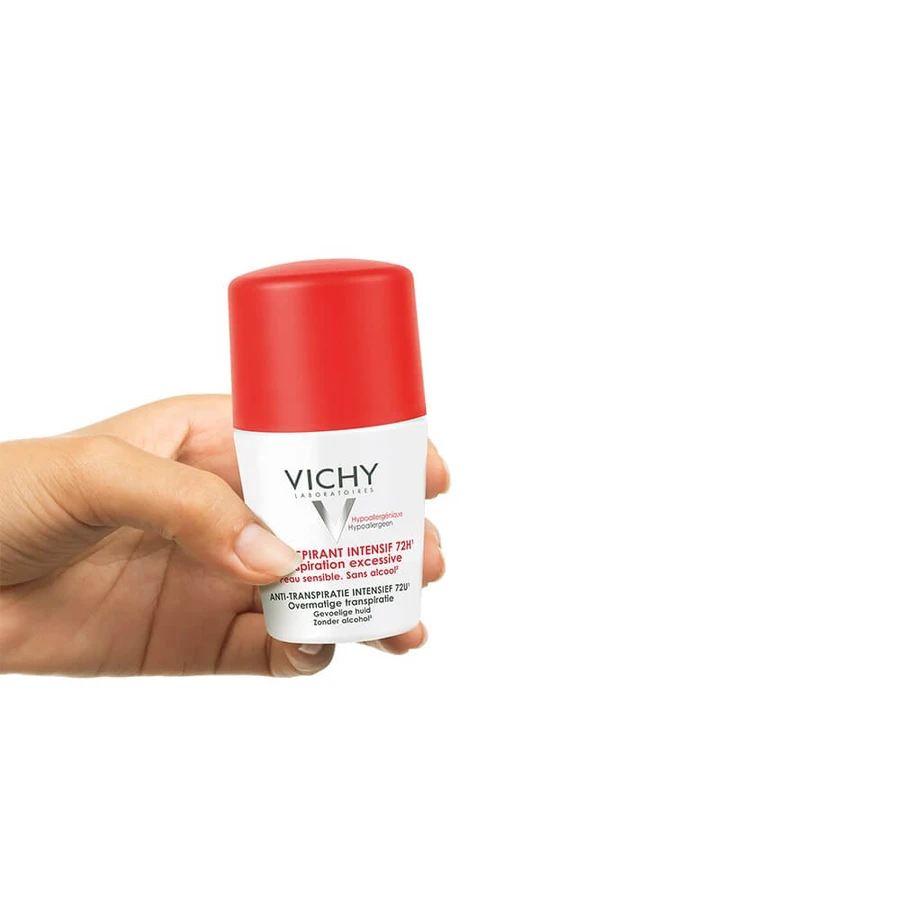 Vichy Desodorante Antitranspirante Roll-on 72h Piel Sensible Transpiración Excesiva 2x50ml
