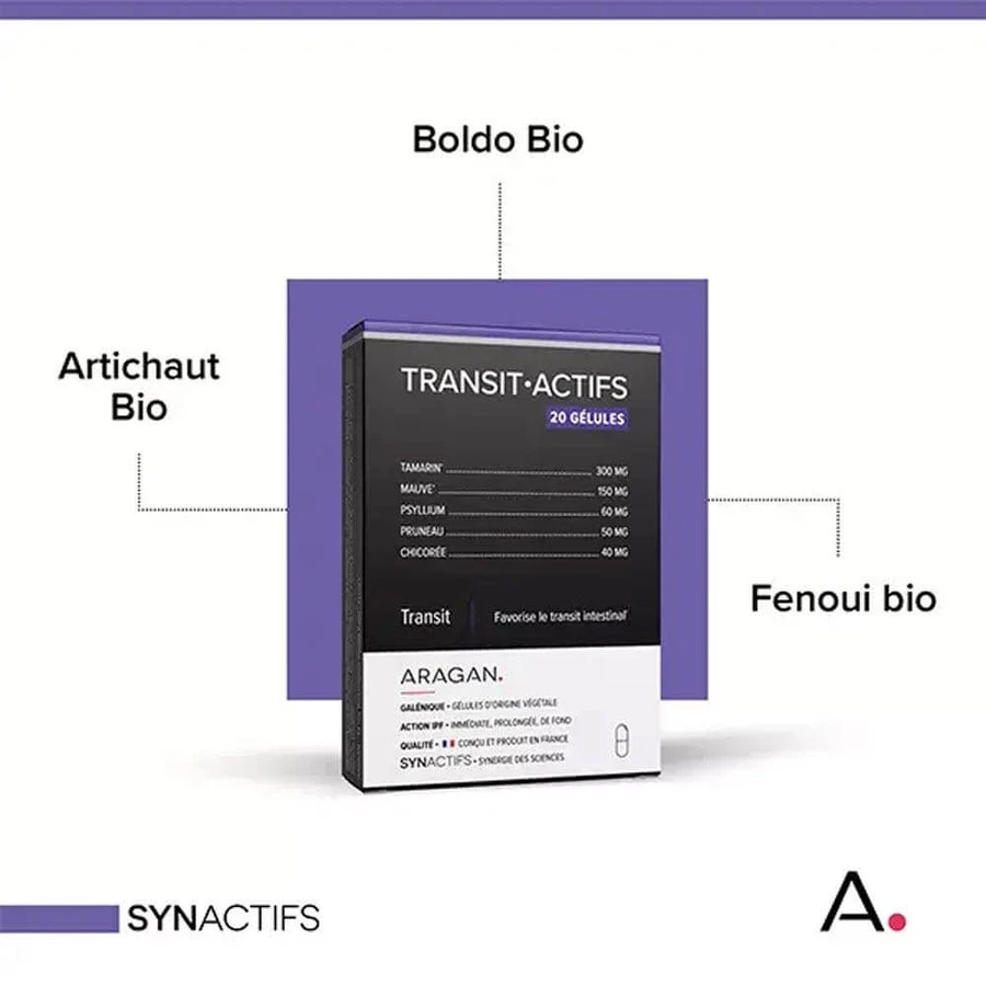 Aragan Synactifs TransitActifs 20 cápsulas