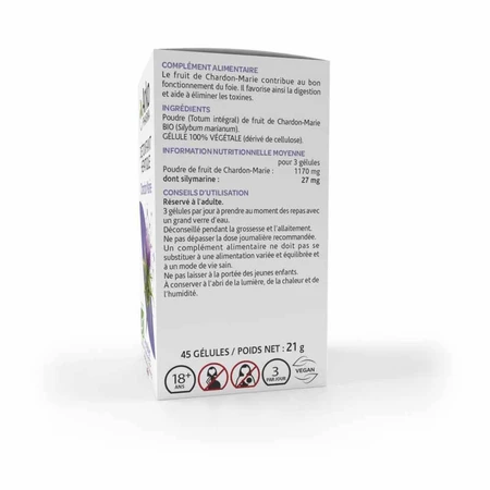 Arkopharma Arkocapsule Mariendistel Bio Leber entschlackend 45 Kapseln