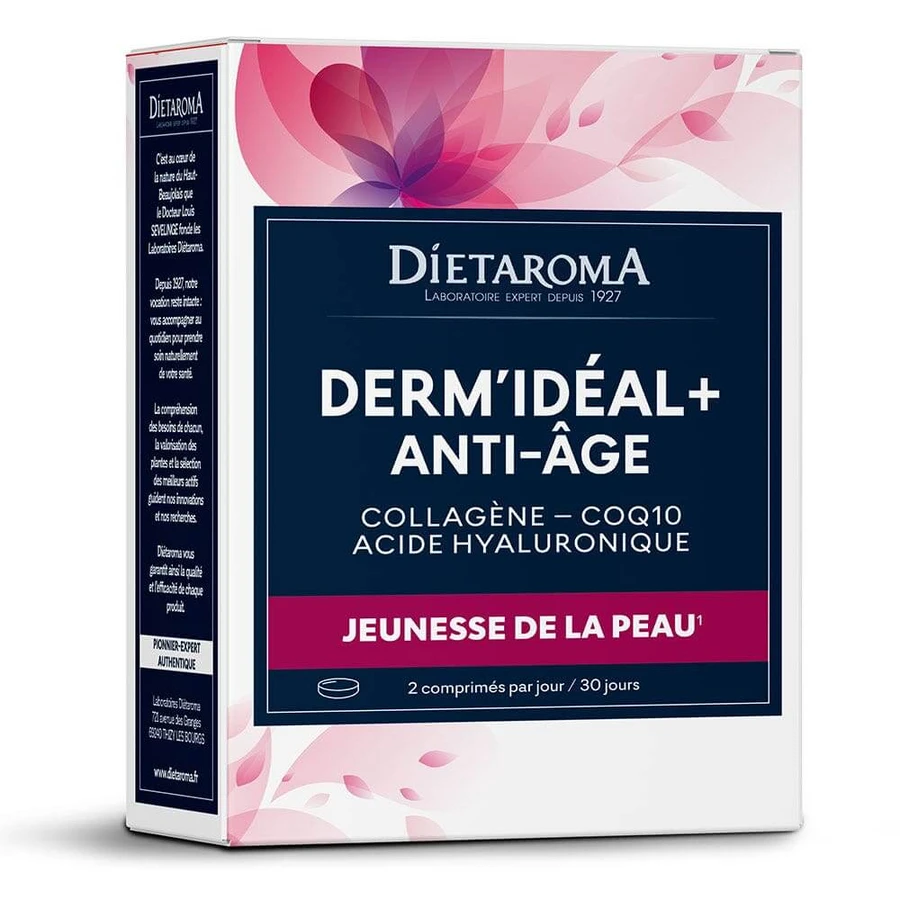Dietaroma Derm'Idéal + Anti-Ageing Kollagen - Coq10 Hyaluronsäure 60 Kapseln
