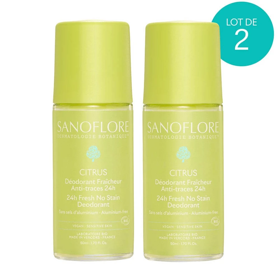 Sanoflore Deodorants Vent De Citrus Roll-on Bio 2x50ml