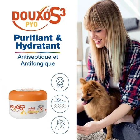 Ceva Douxo® S3 PYO Imprägnierte Baumwollunterlage 30 Stck.