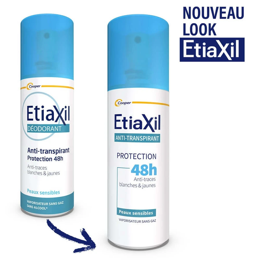 Etiaxil Anti-perspirant Deodorant Spray 48h Protect Armpits Moderate Sweating Sensitive Skin 100ml