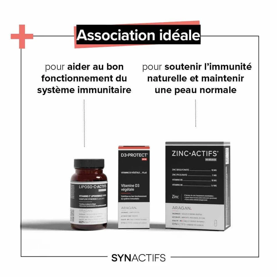Aragan Synactifs D3 Protejați vitamina D3 derivată din plante 20ml