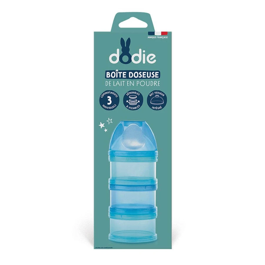 Dodie melk doseerdoos met 3 compartimenten