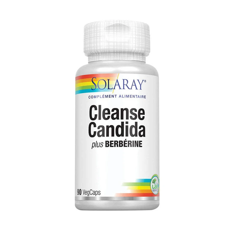 Solaray Cleanse Candida Plus Berberin 90 Gemüsekapseln