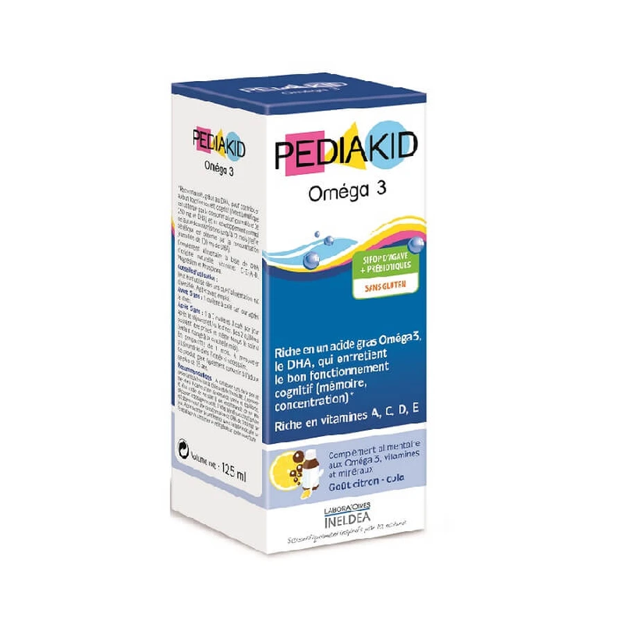 Pediakid Omega 3 Sirup mit Zitrone und Cola-Geschmack 125 ml