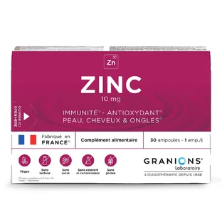 Granions Zinco 10 mg Pelle, Capelli, Immunità 30 fiale
