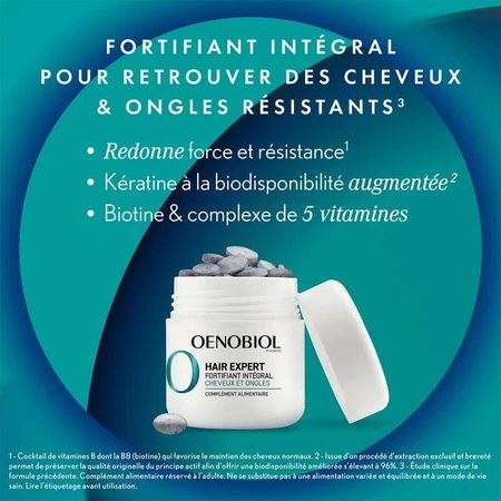 Oenobiol Hair Expert Integral Fortifying Hair and Nails 2x60 Tablets
