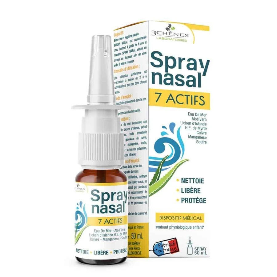 3 Chênes Spray Nasal 7 Actifs 50ml