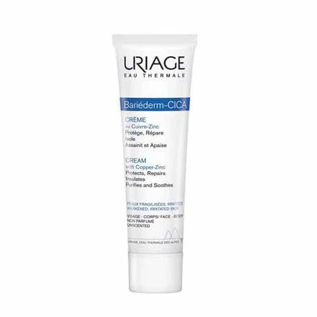 Uriage Bariéderm-Cica Repair Cream With Cu-zn Bariederm Irritated Skin Peaux Fragilisees 100ml