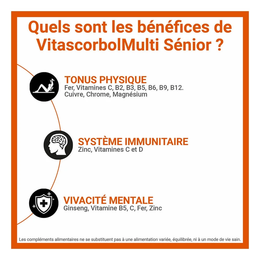 Vitascorbol Multi Senior 30 comprimidos