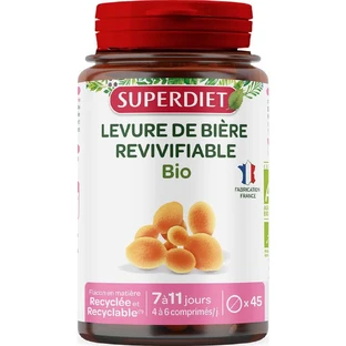 Superdiet Organic Revivable Levadura de cerveza 120 comprimidos