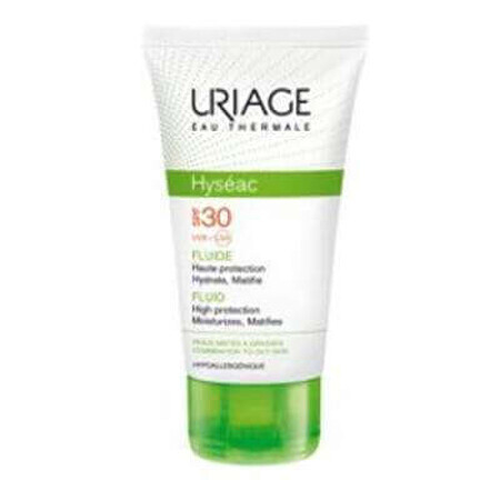 Fluid pentru protecție contra soarelui, Hyseac SPF 30, 50 ml, Uriage