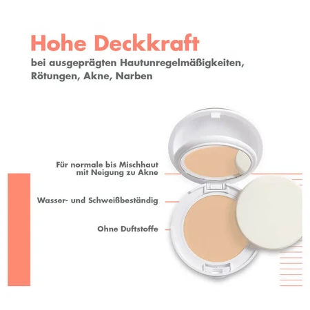 Couvrance Kompakt Creme-Make-up, mattierend Naturel 2.0, 10 g, Avène 