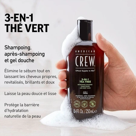 American Crew 3-in-1 Tea Tree Shampoo 250ml