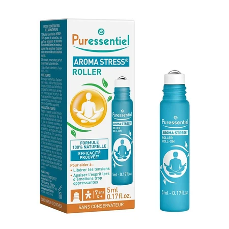 Puressentiel Aroma Stress Roller cu 12 uleiuri esențiale 5ml