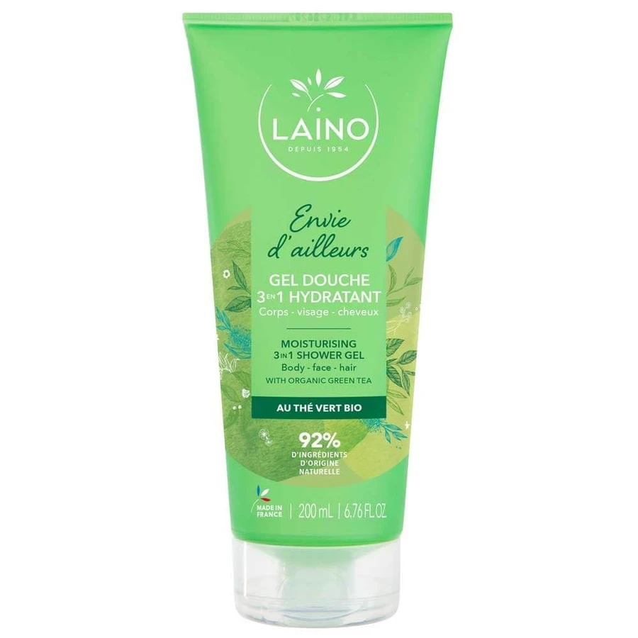 Laino Envie d'Ailleurs 3-in-1 shower gel with organic green tea 200 ml