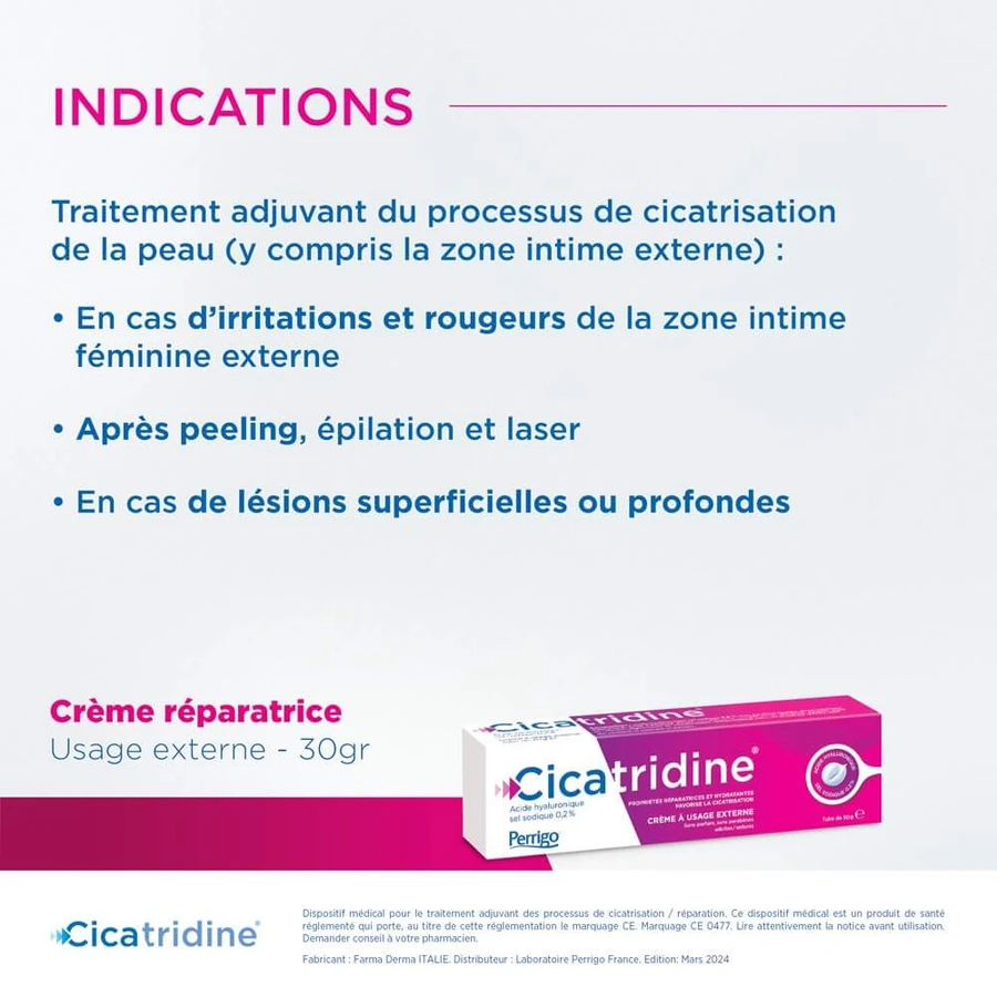 Cicatridine Helende Crème Met Hyaluronzuur 30g