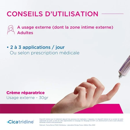 Cicatridine Helende Crème Met Hyaluronzuur 30g