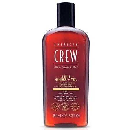 American Crew Shampoo 3 in 1 Gember en Thee 450ml