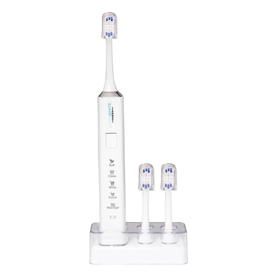 Superwhite White soft sonic toothbrush + 3 brush heads