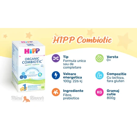 Organic Combiotic Anfangsmilch 1, +0 Monate, 300 g, Hipp