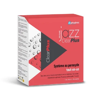 Ophtalmic ClearPlus Jazz Oxidationslösung für weiche und harte Linsen 3x360ml + 108 Tabletten