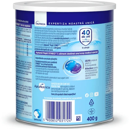 Aptamil Pepti Syneo 1 Spezialnahrung, 0- 6 Monate, 400 g