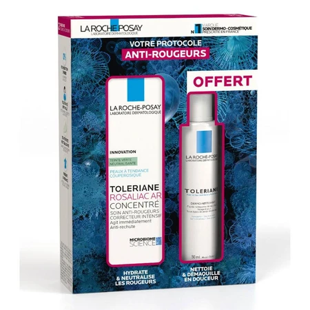 La Roche-Posay Toleriane Coffret Rosaliac AR Concentré + Toleriane Dermo-nettoyant Offert 100ml